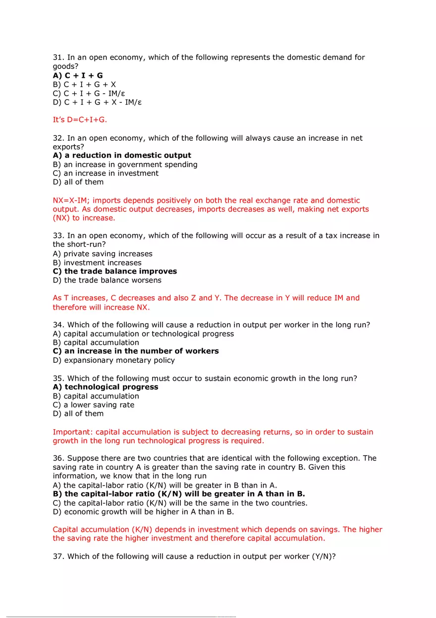 Labor Market, AD-AS Model Solutions - Page 11