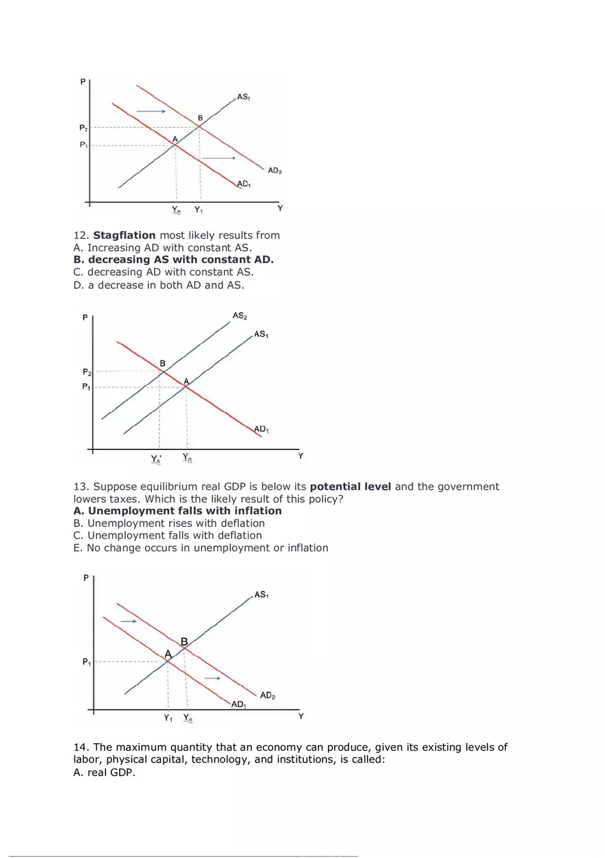 Labor Market, AD-AS Model Solutions - Page 6