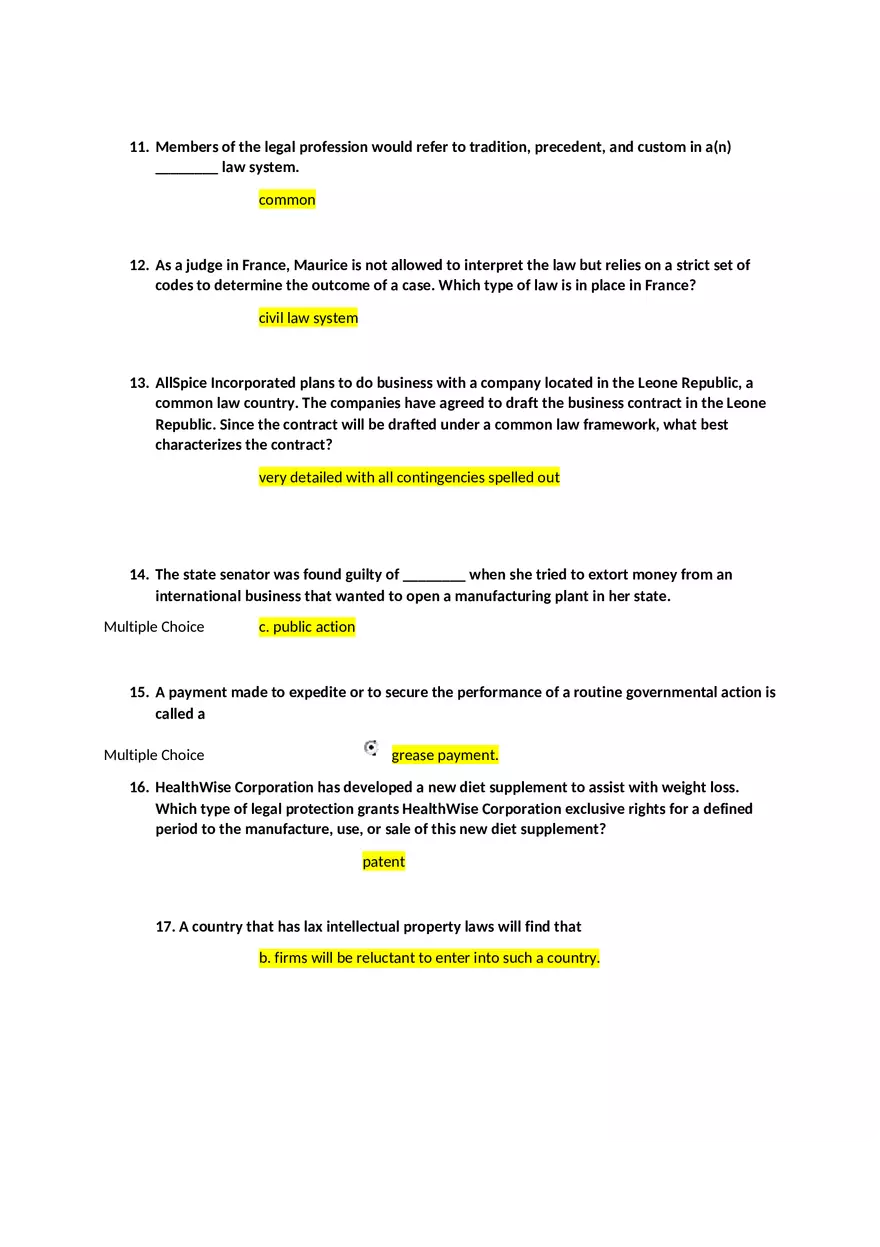 Differences in Political Systems Answers - Page 7
