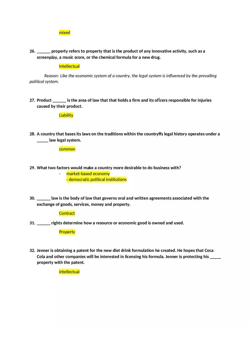 Differences in Political Systems Answers - Page 4