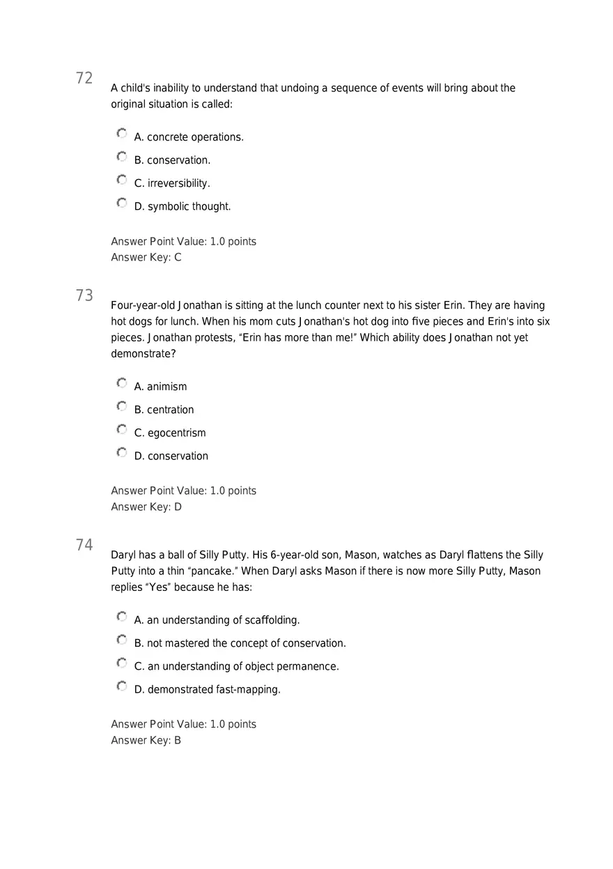Early Childhood - Body and Mind Answers Part 3 - Page 7