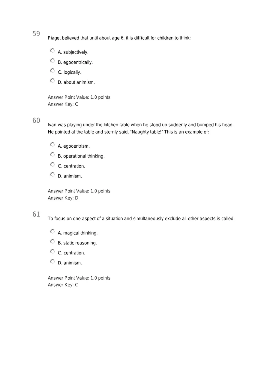 Early Childhood - Body and Mind Answers Part 3 - Page 2