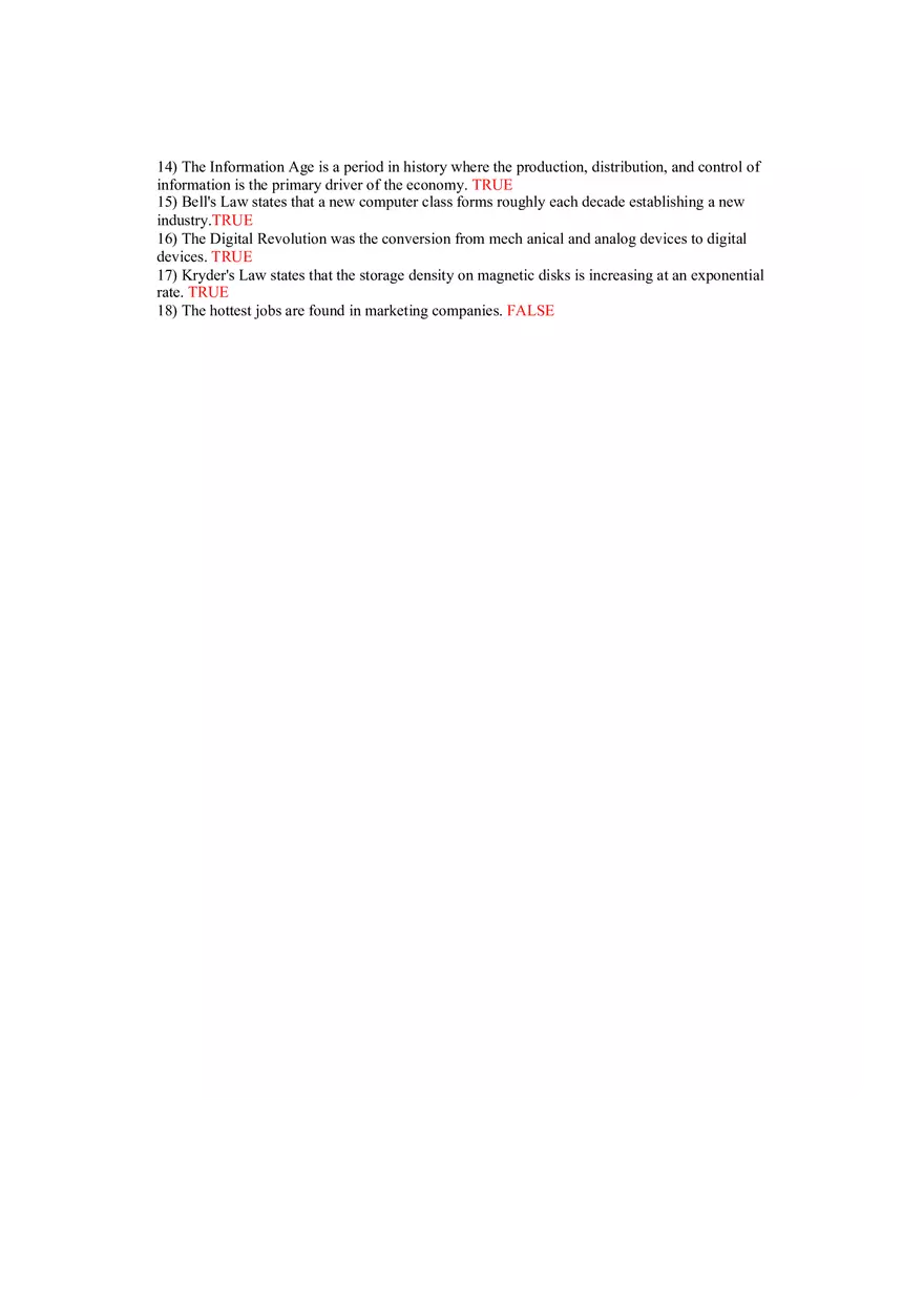 Using MIS Answer Key Part 1 - Page 7
