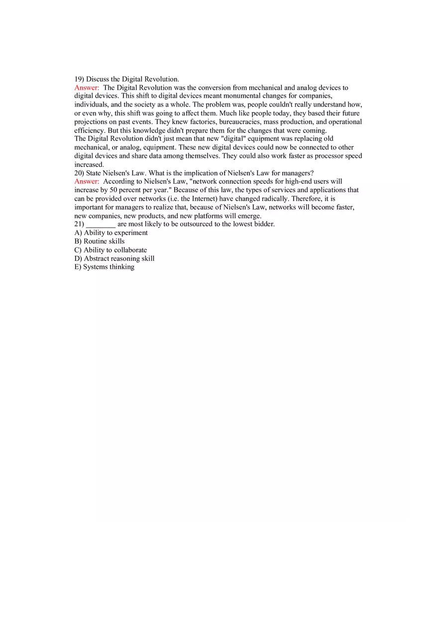 Using MIS Answer Key Part 1 - Page 8