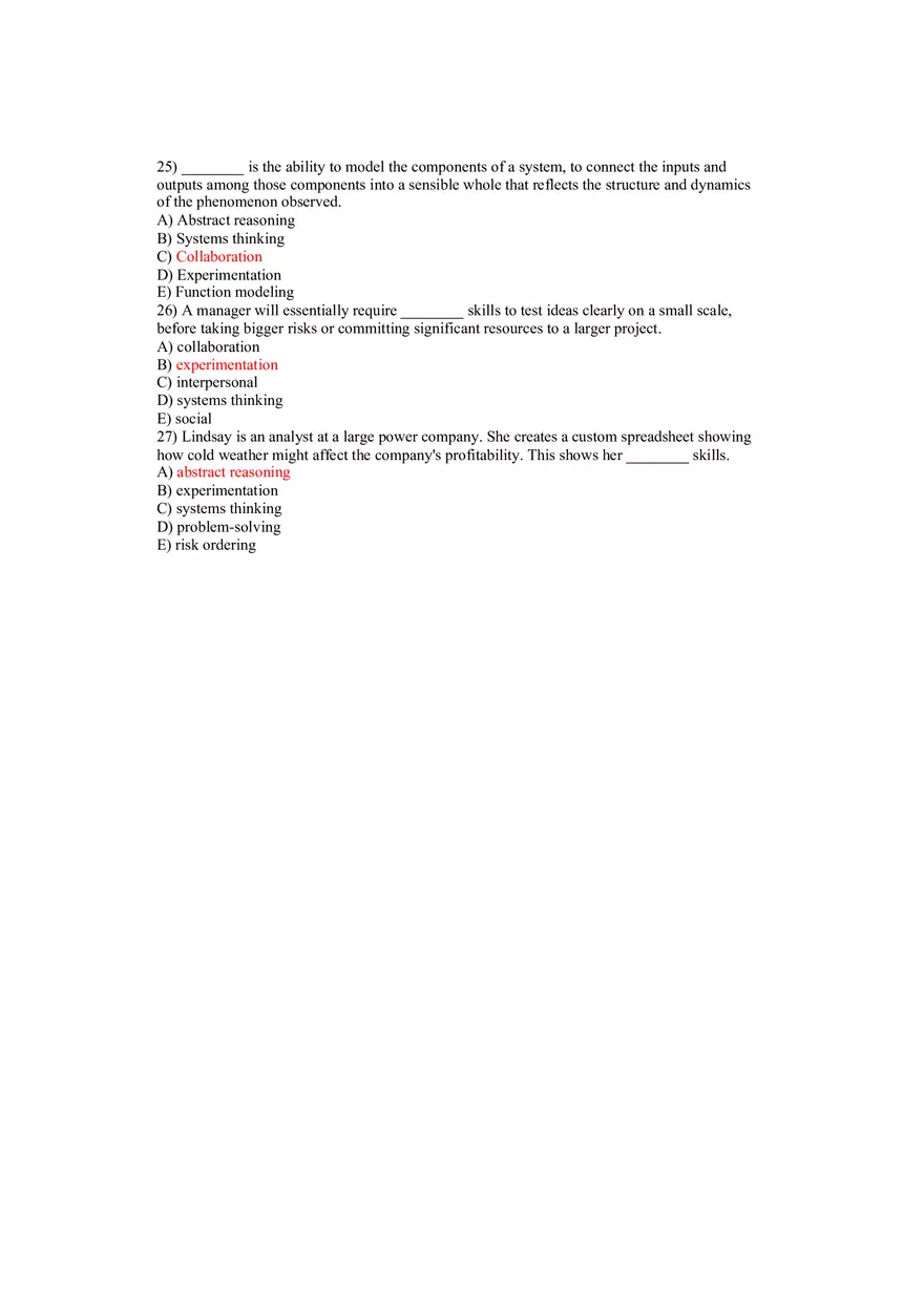 Using MIS Answer Key Part 1 - Page 10