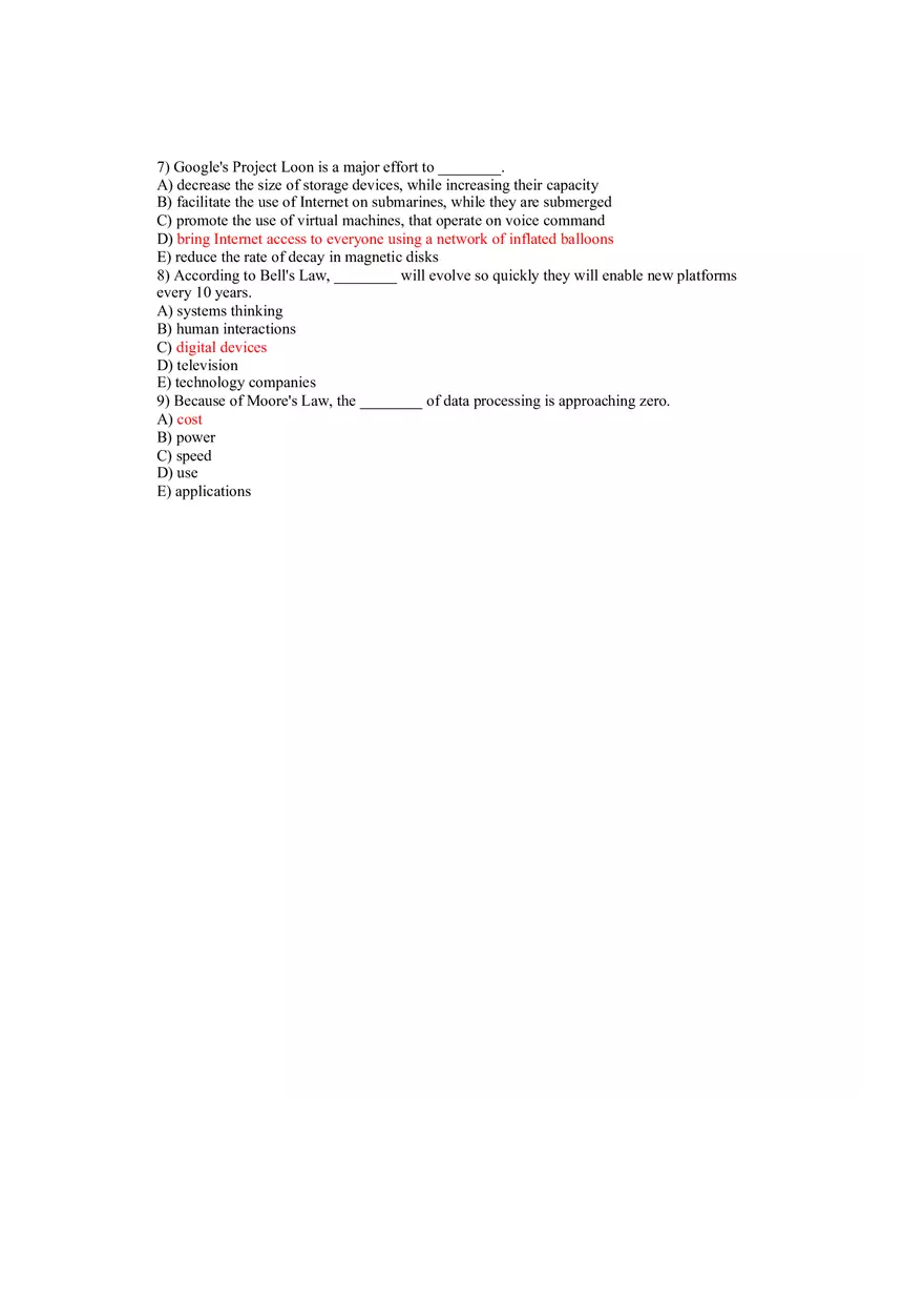 Using MIS Answer Key Part 1 - Page 5