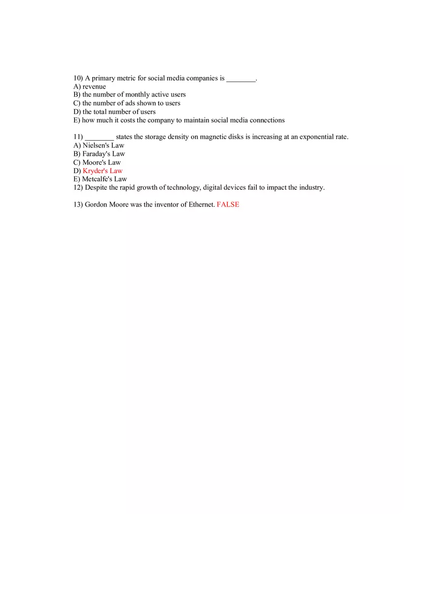 Using MIS Answer Key Part 1 - Page 6