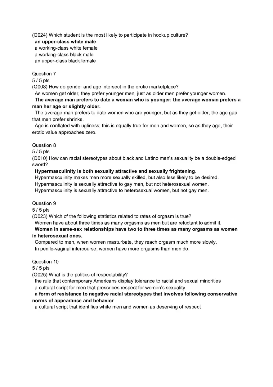 Gender and Society Chapter 10 Quiz - Page 2