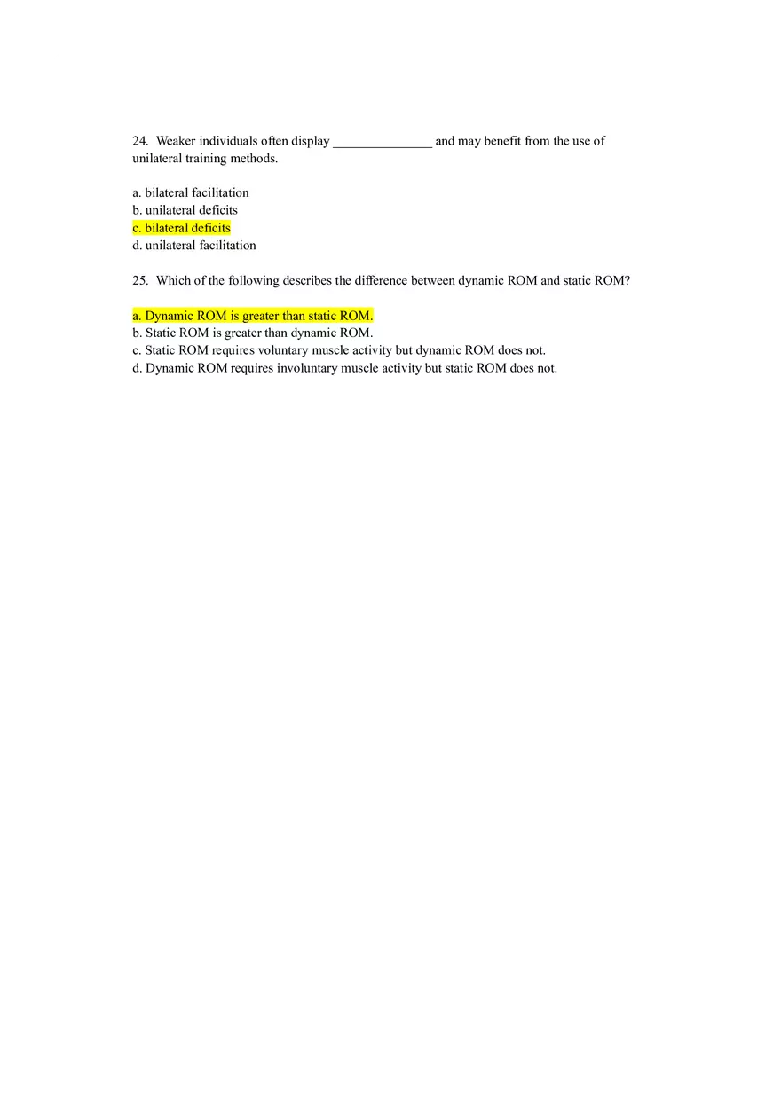 Principles of Strength Training and Conditioning Exam #3 - Page 9