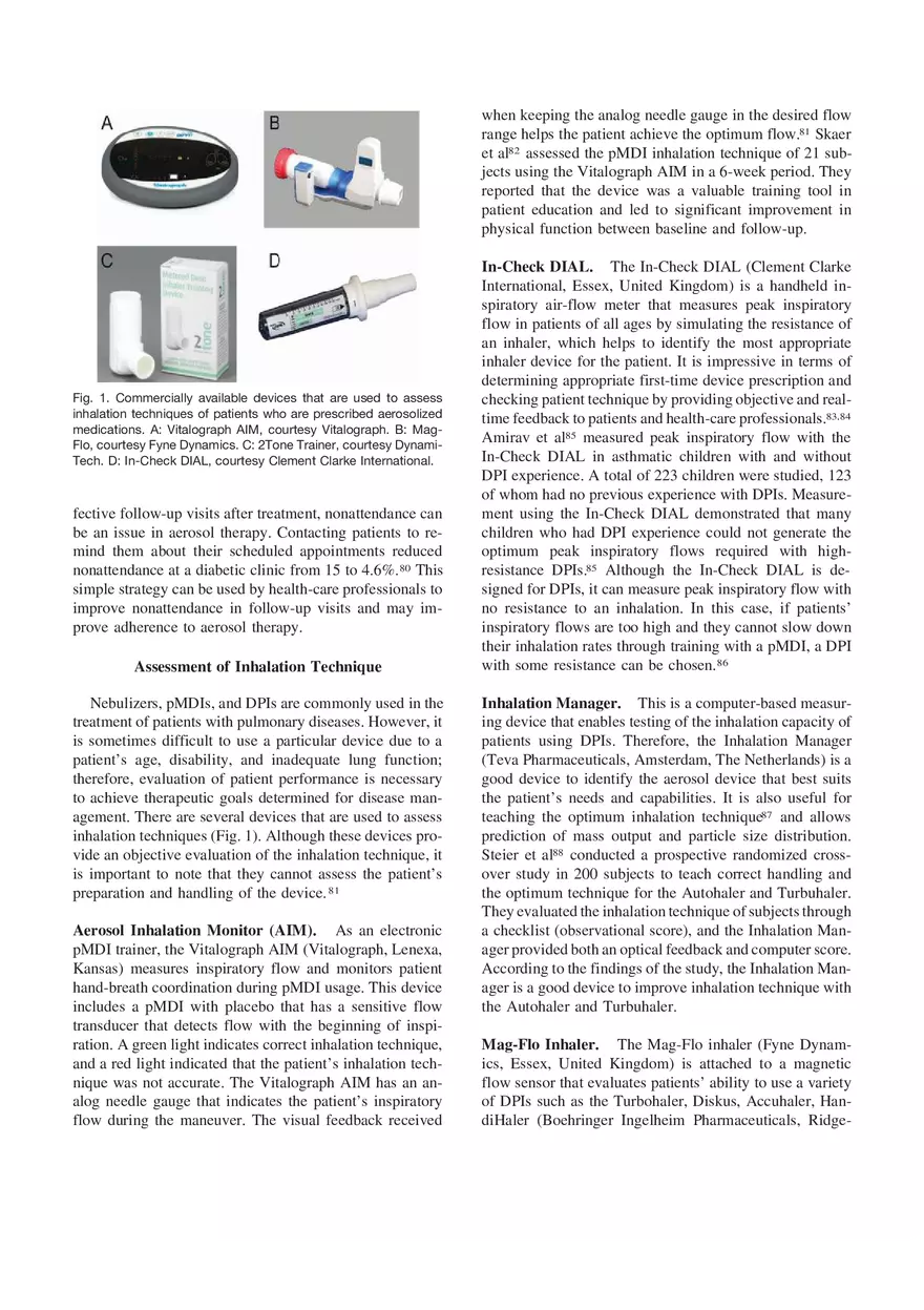Patient Education and Adherence to Aerosol Therapy - Page 12