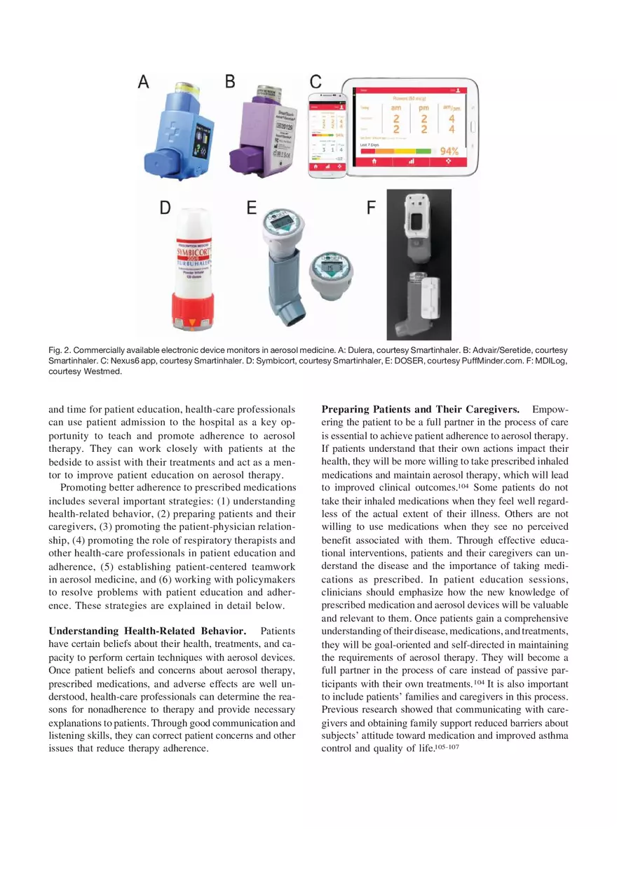 Patient Education and Adherence to Aerosol Therapy - Page 15
