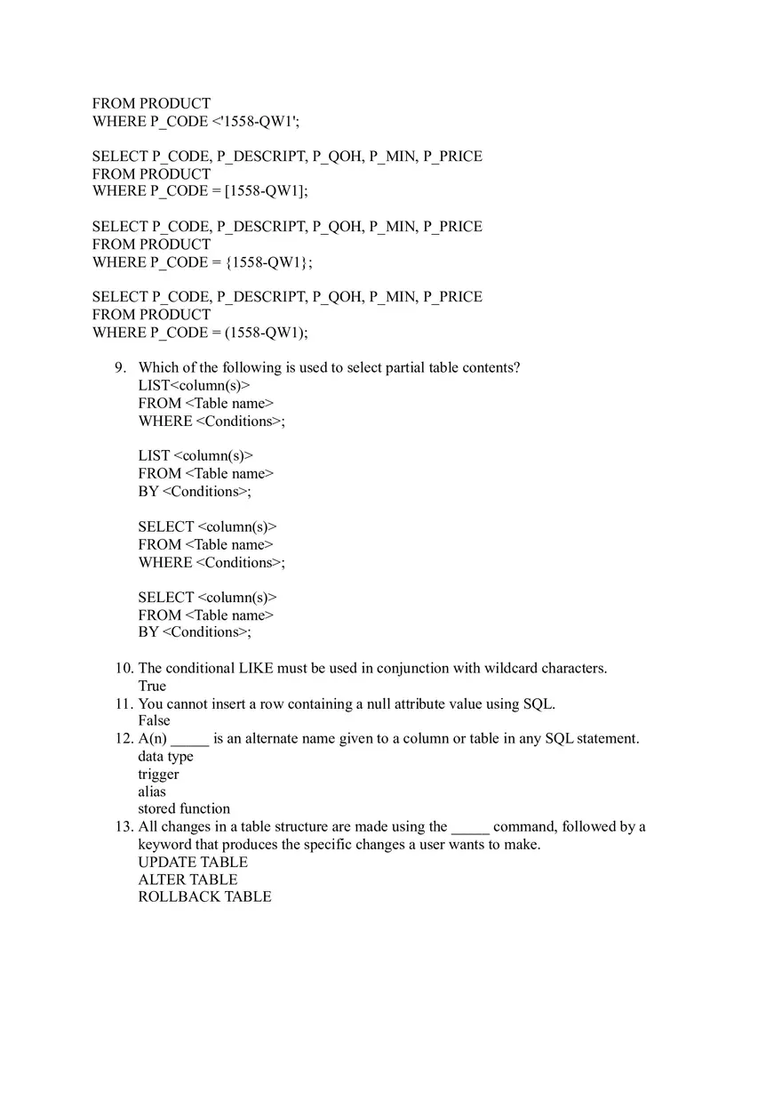 Quiz Question Bank Software Engineering Part 1 - Page 2