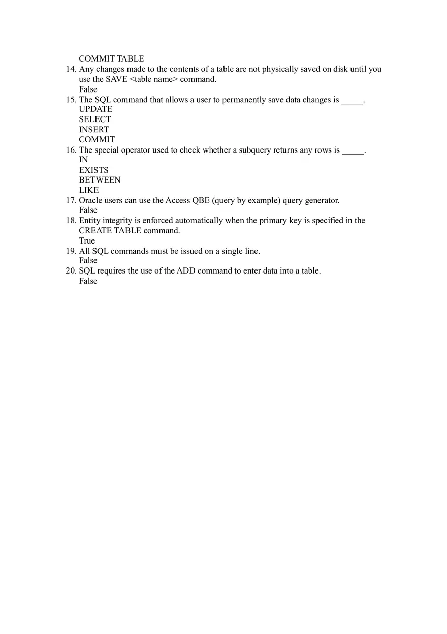 Quiz Question Bank Software Engineering Part 1 - Page 3