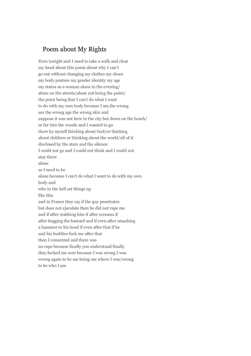 Poem about My Rights - Page 1