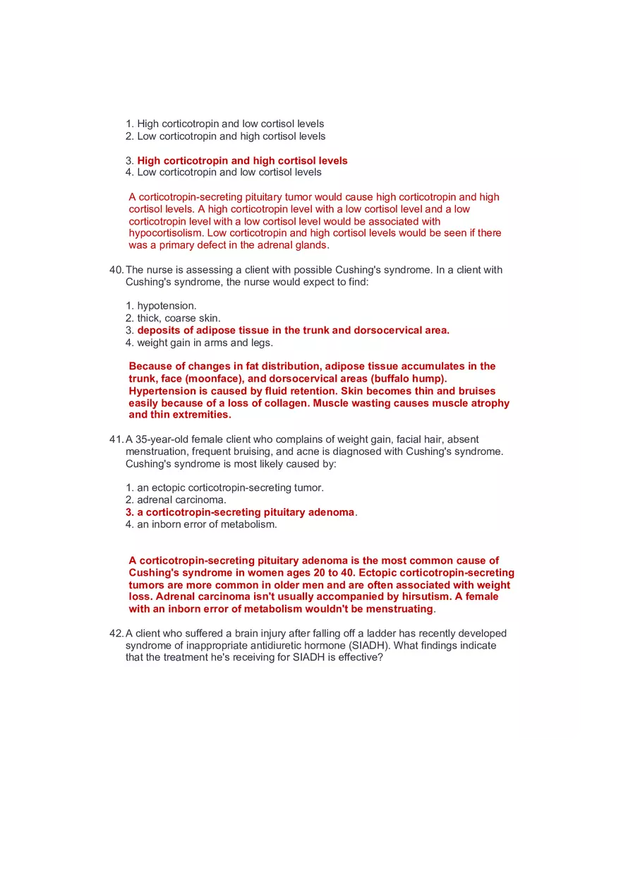 Community Health Nursing Test 3 Answer Key 2 - Page 7
