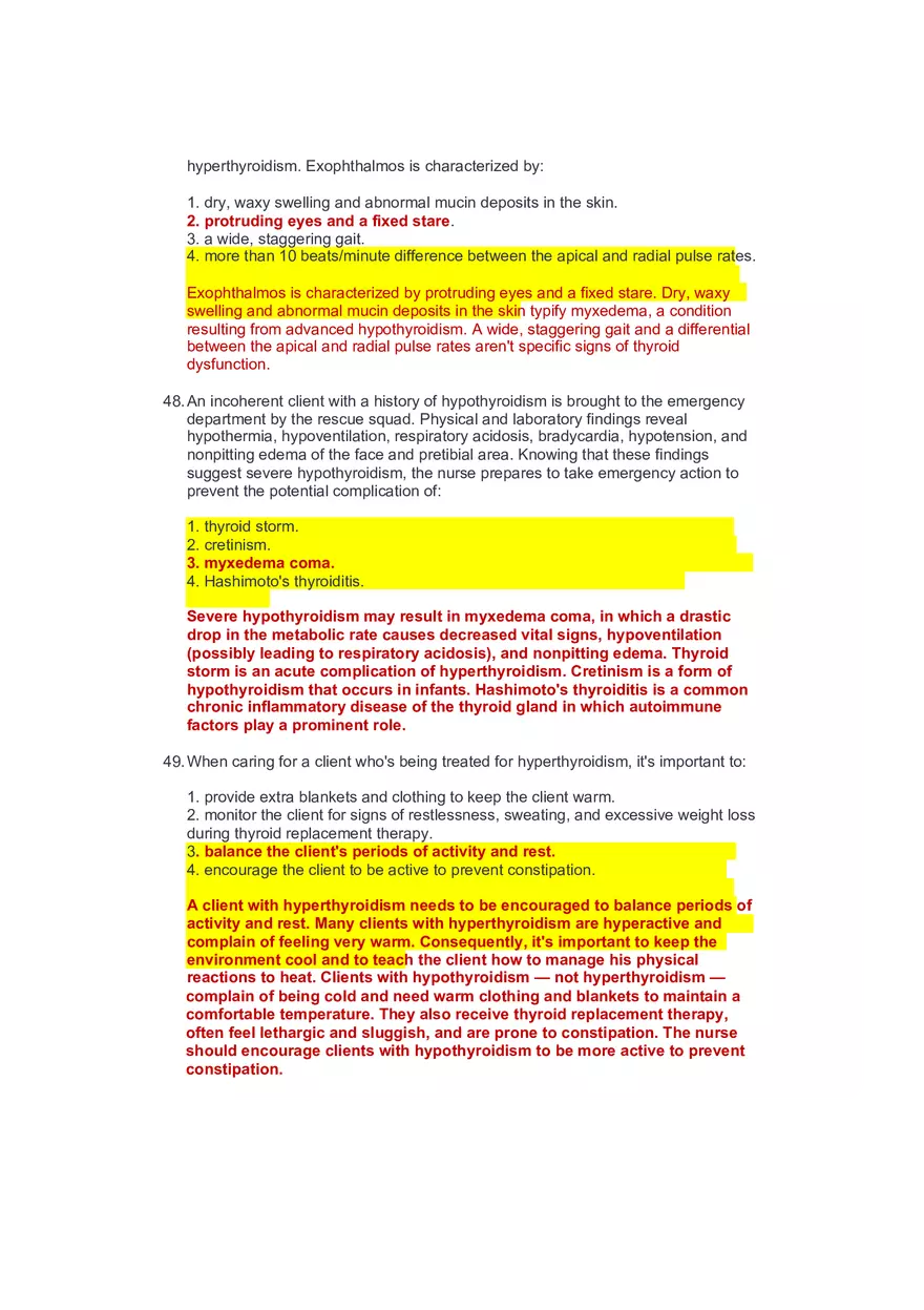 Community Health Nursing Test 3 Answer Key 2 - Page 10