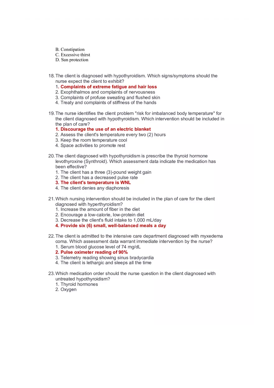 Community Health Nursing Test 3 Answer Key 2 - Page 2