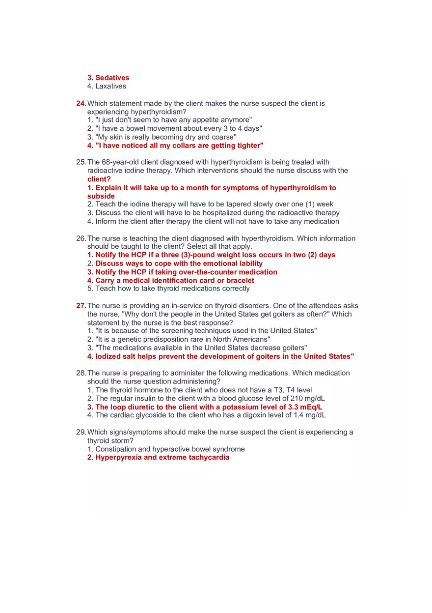 Community Health Nursing Test 3 Answer Key 2 - Page 3