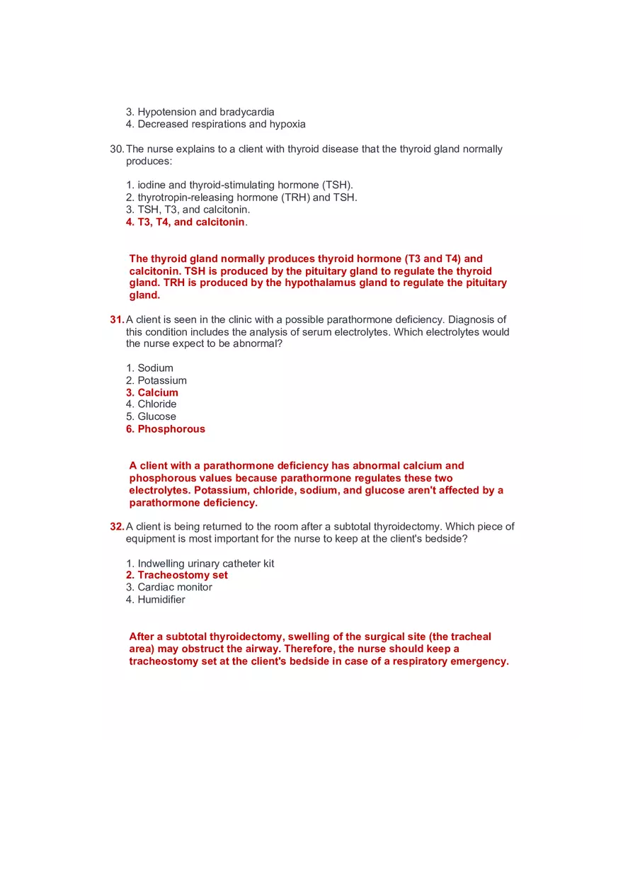 Community Health Nursing Test 3 Answer Key 2 - Page 4