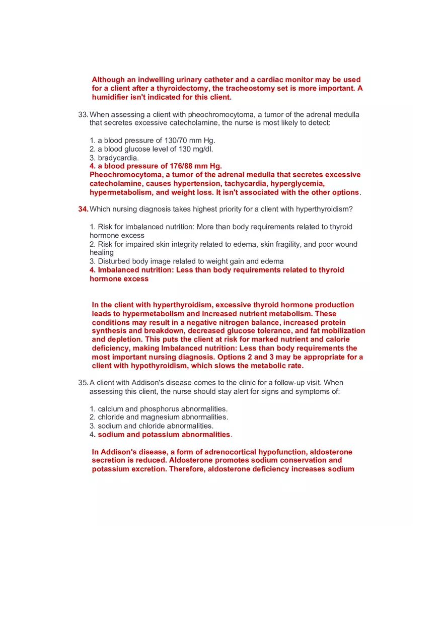 Community Health Nursing Test 3 Answer Key 2 - Page 5
