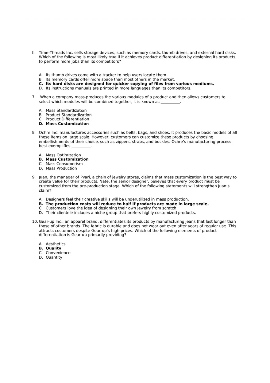 Differentiation Advantage Answer Key 1 - Page 10