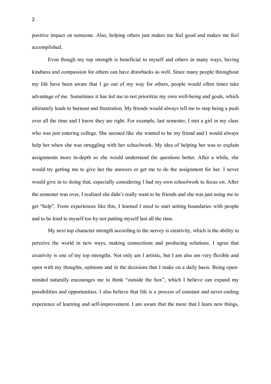 Chatacter Strengths - Page 2