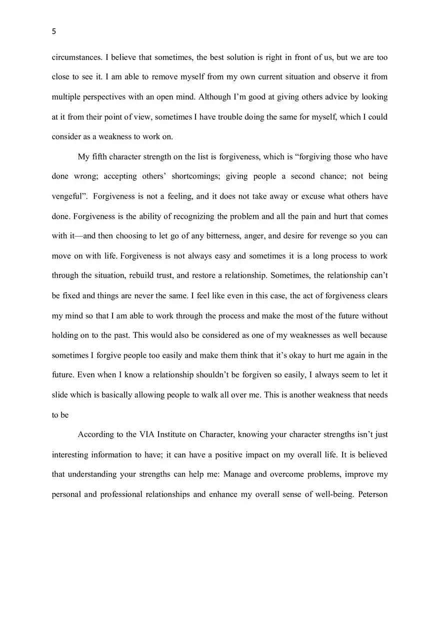 Chatacter Strengths - Page 5