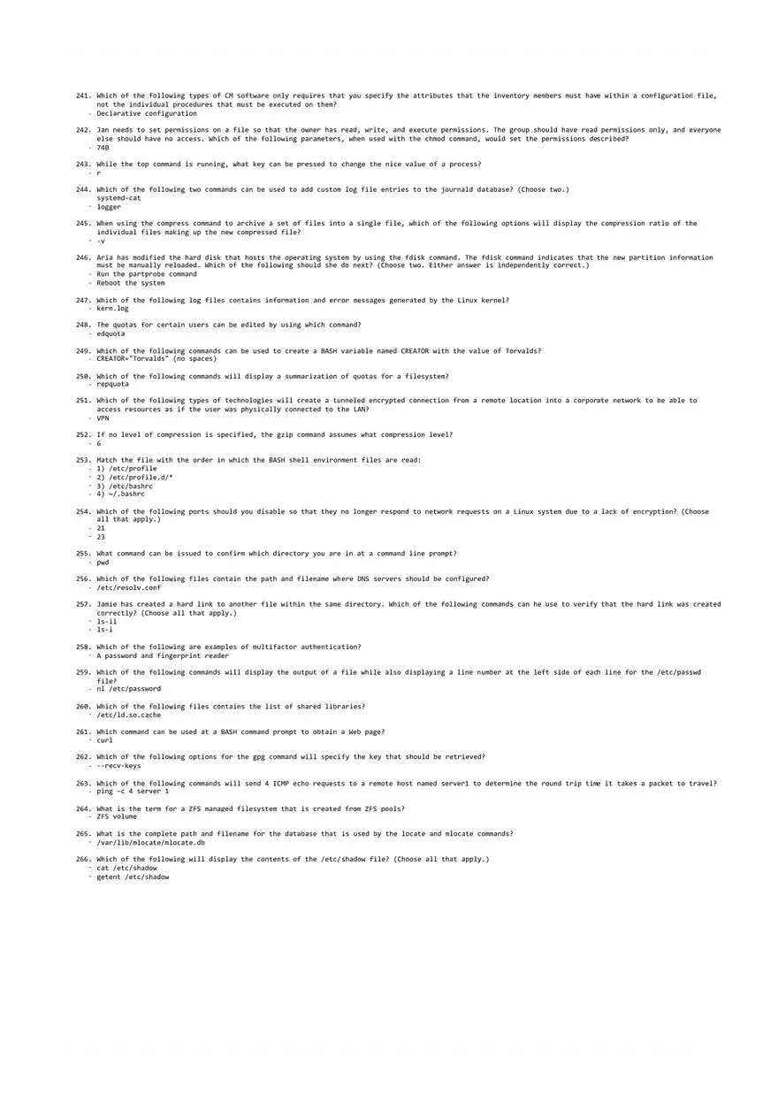 352 Answers About Linux+ - Page 14