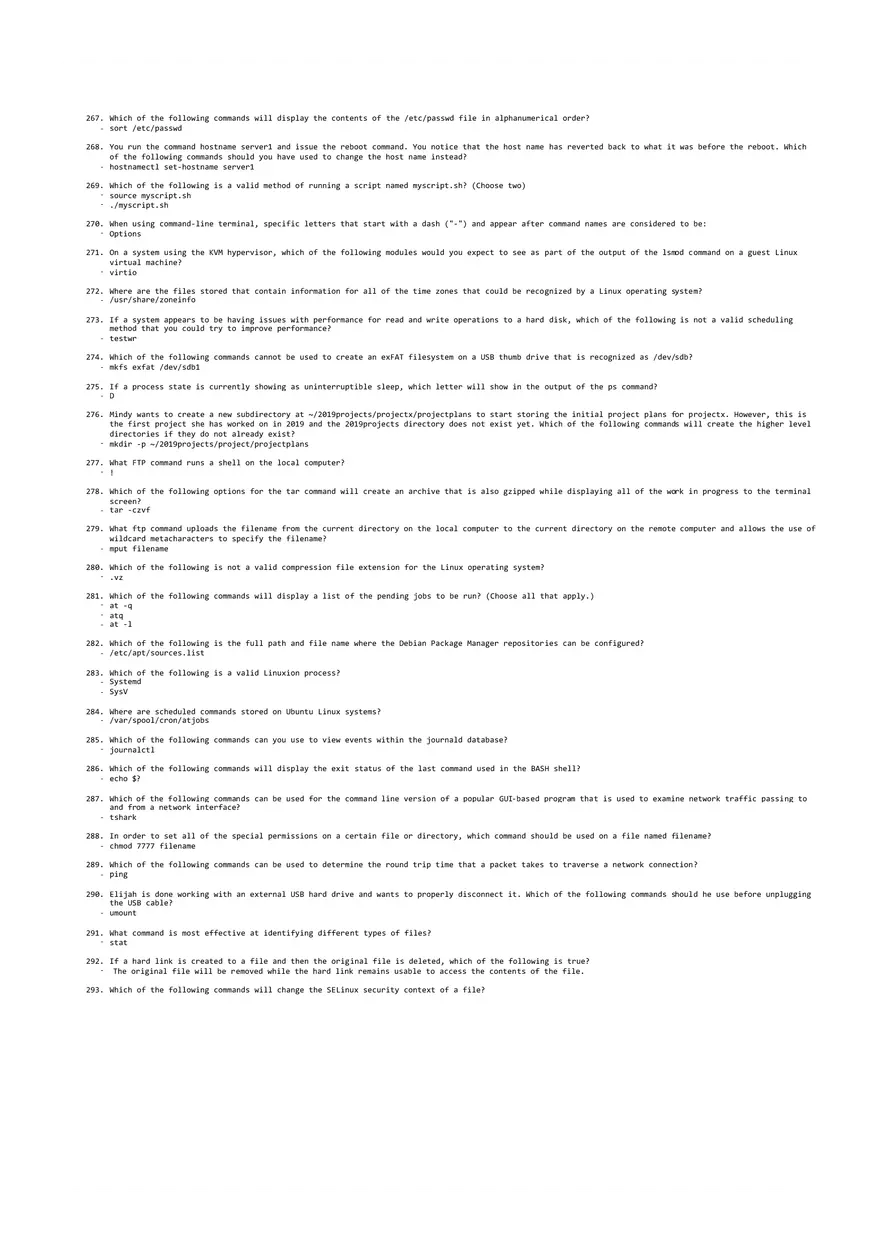 352 Answers About Linux+ - Page 3