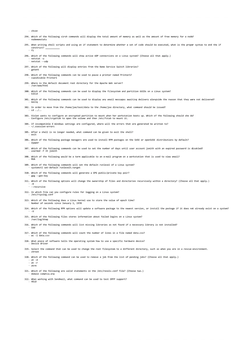 352 Answers About Linux+ - Page 4