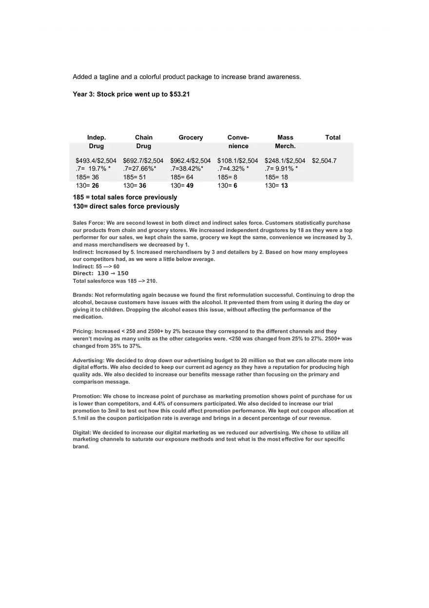 Pharma Sim - Decision Summary Rationale - Page 7
