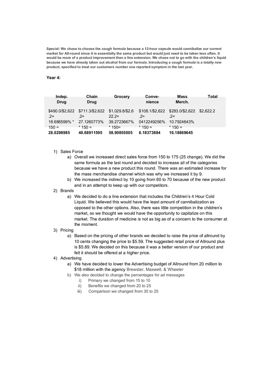Pharma Sim - Decision Summary Rationale - Page 8