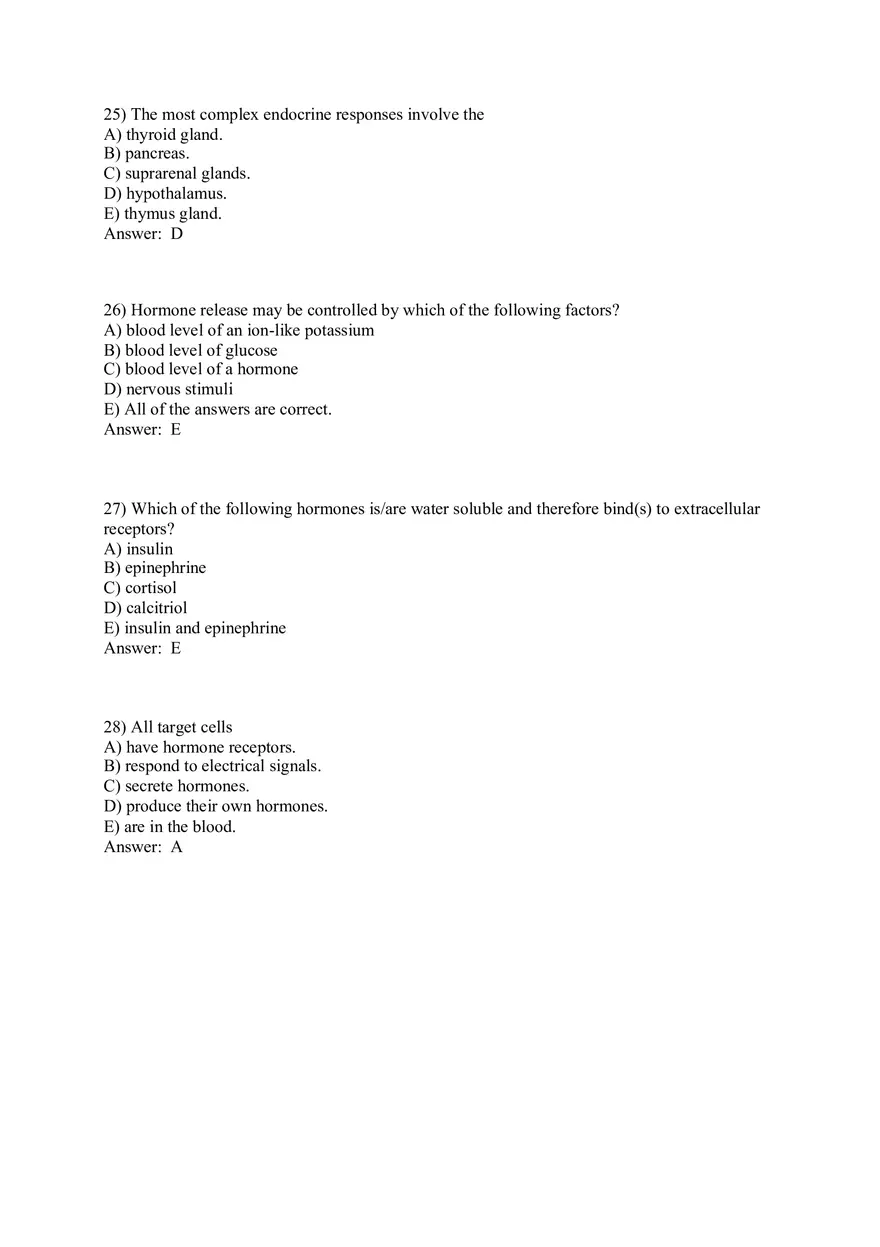 The Endocrine System Answer Key Part 1 - Page 7
