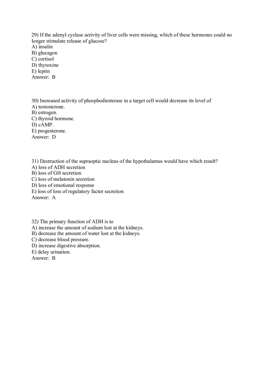 The Endocrine System Answer Key Part 1 - Page 8