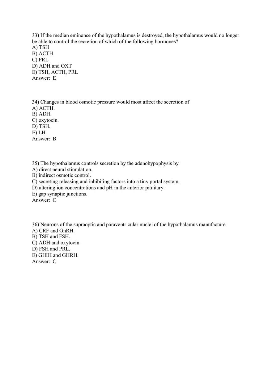 The Endocrine System Answer Key Part 1 - Page 9