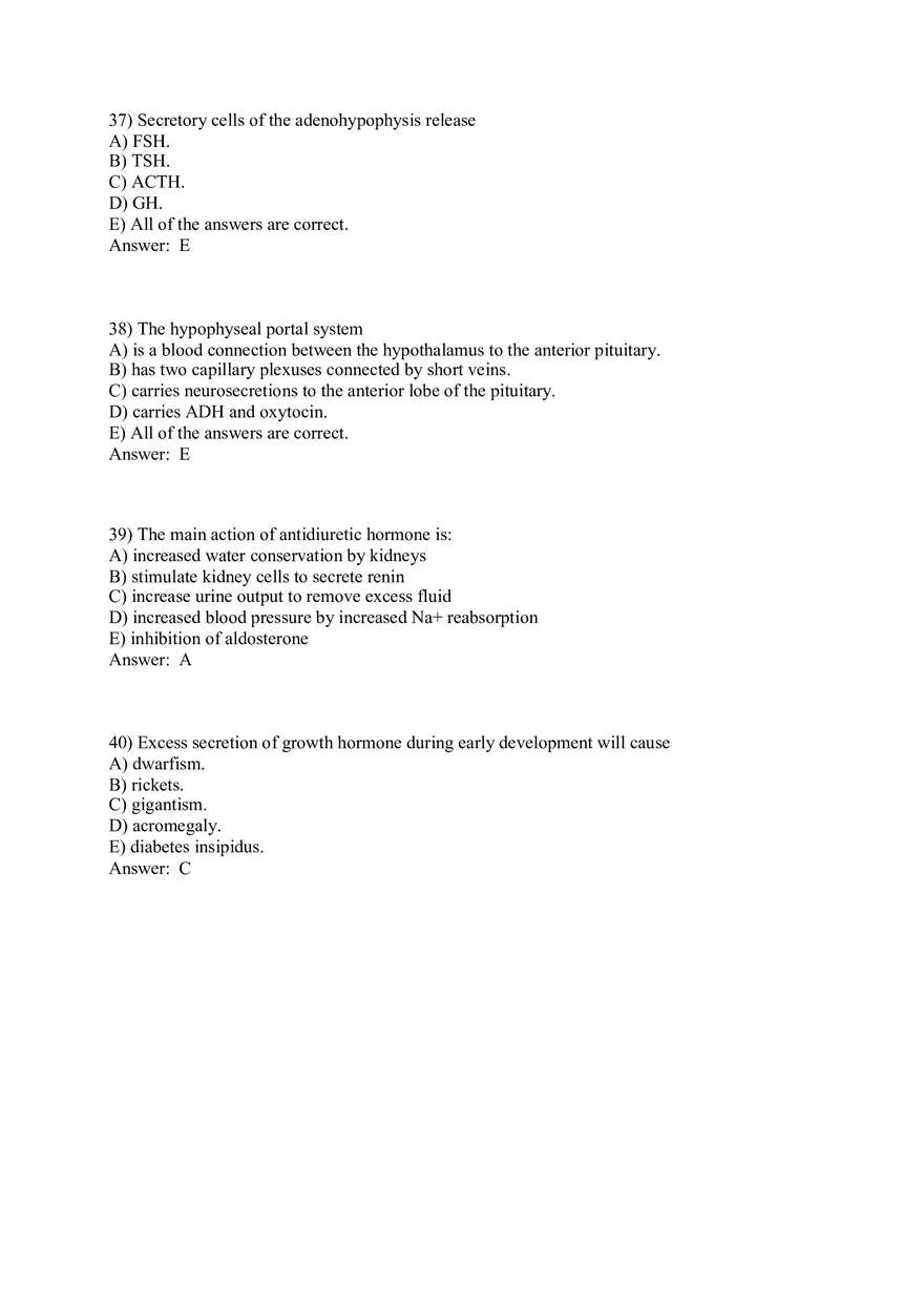 The Endocrine System Answer Key Part 1 - Page 10