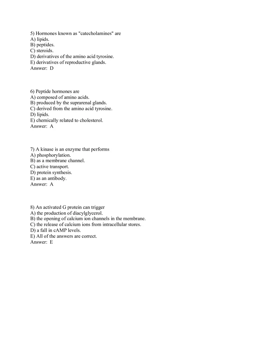 The Endocrine System Answer Key Part 1 - Page 2