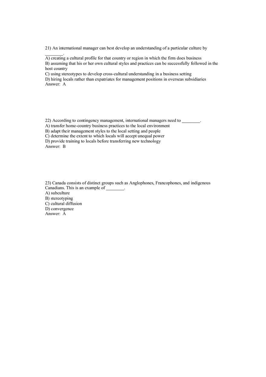 Understanding the Role of Culture Answer Key Part 1 - Page 7