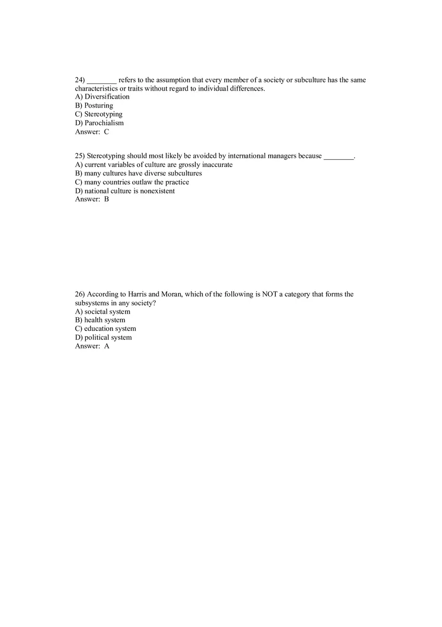 Understanding the Role of Culture Answer Key Part 1 - Page 8