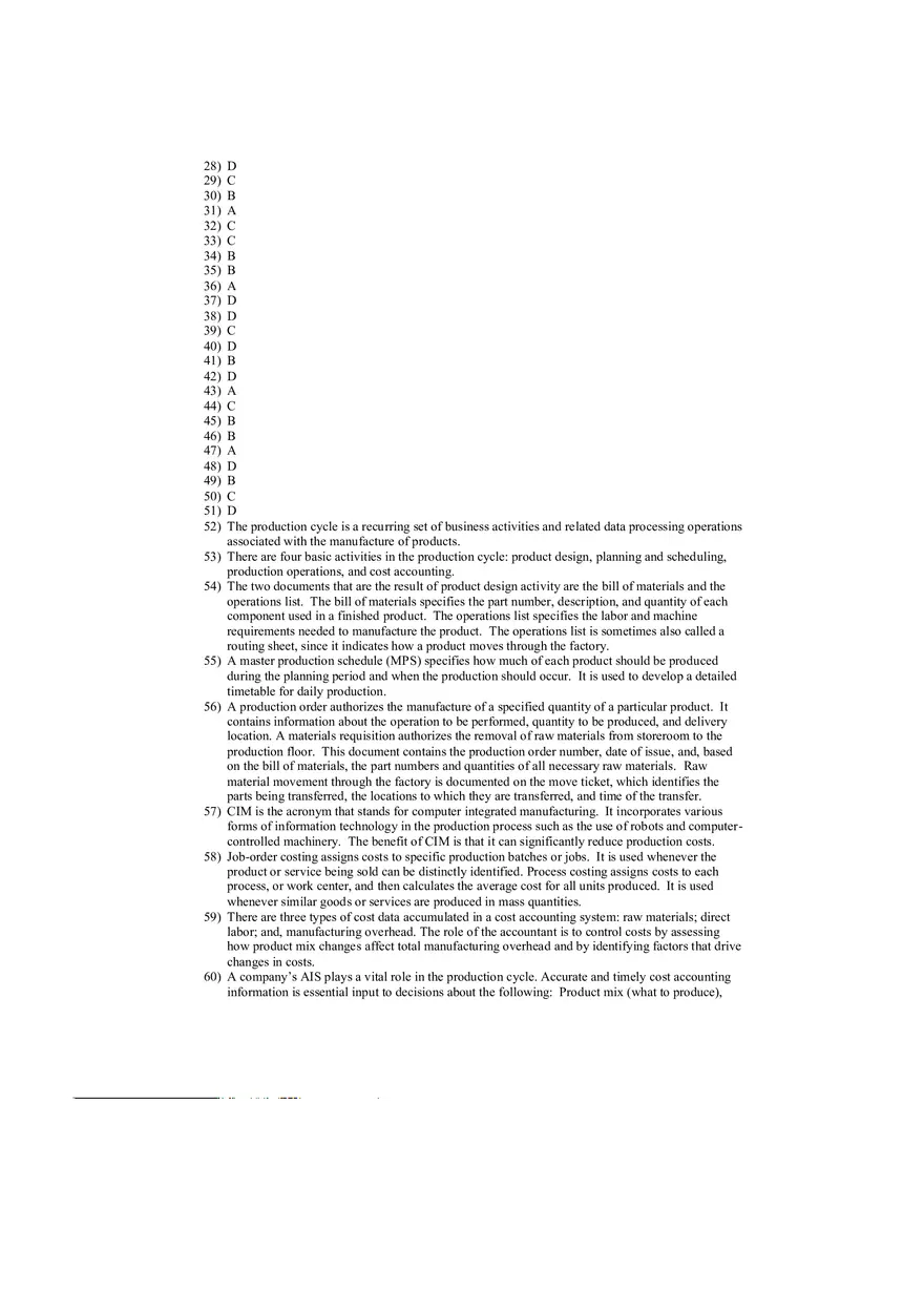 Accounting Information System Answer Key Chapter 12 - Page 2