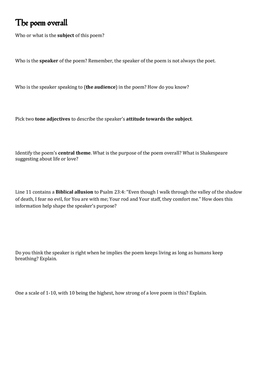 Sonnet 18 by Shakespeare - Page 5