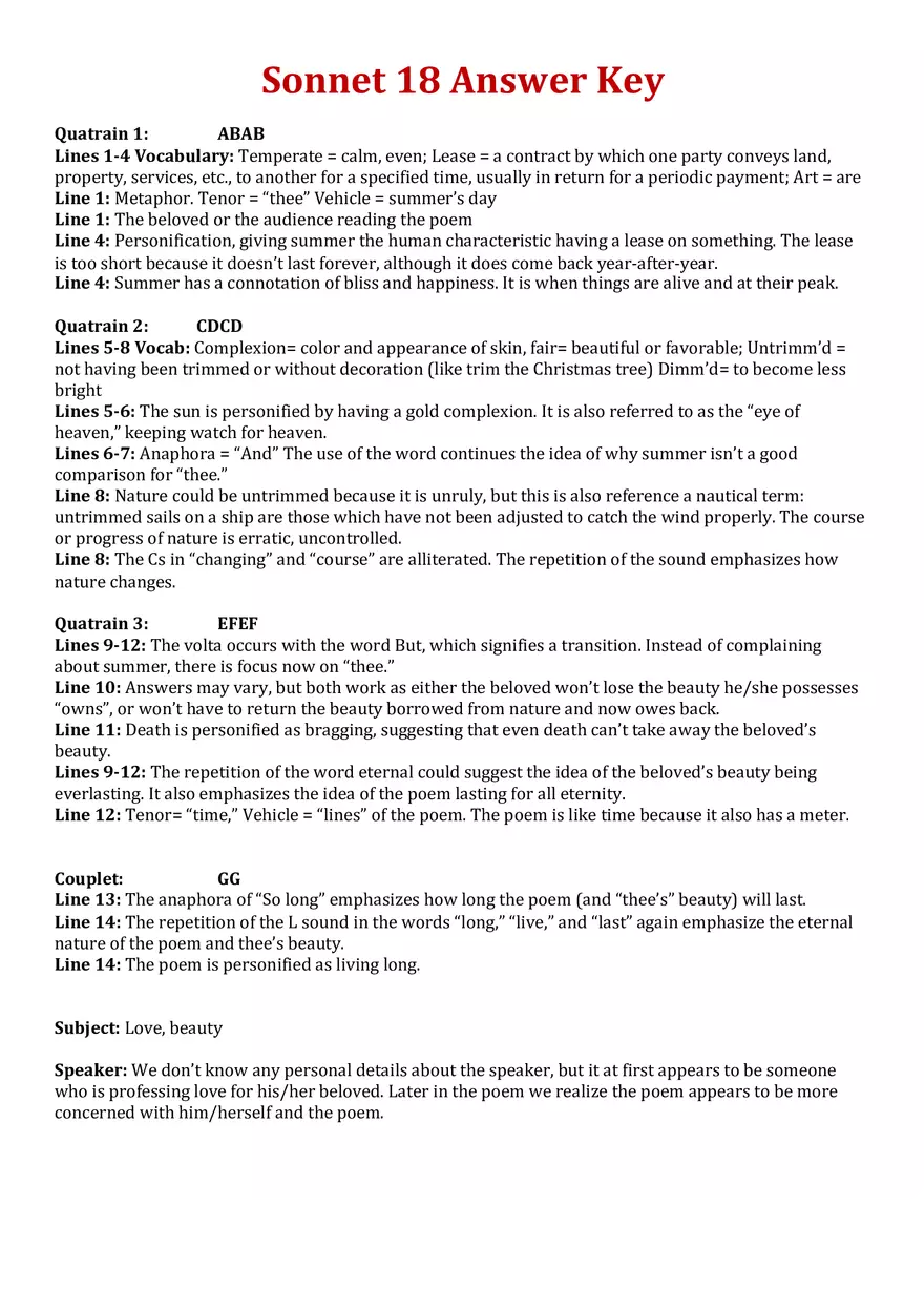 Sonnet 18 by Shakespeare - Page 6