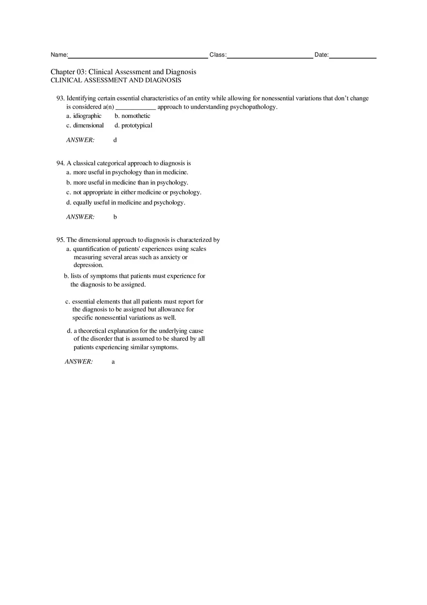 Chapter 3 Clinical Assessment and Diagnosis Part 3 - Page 7