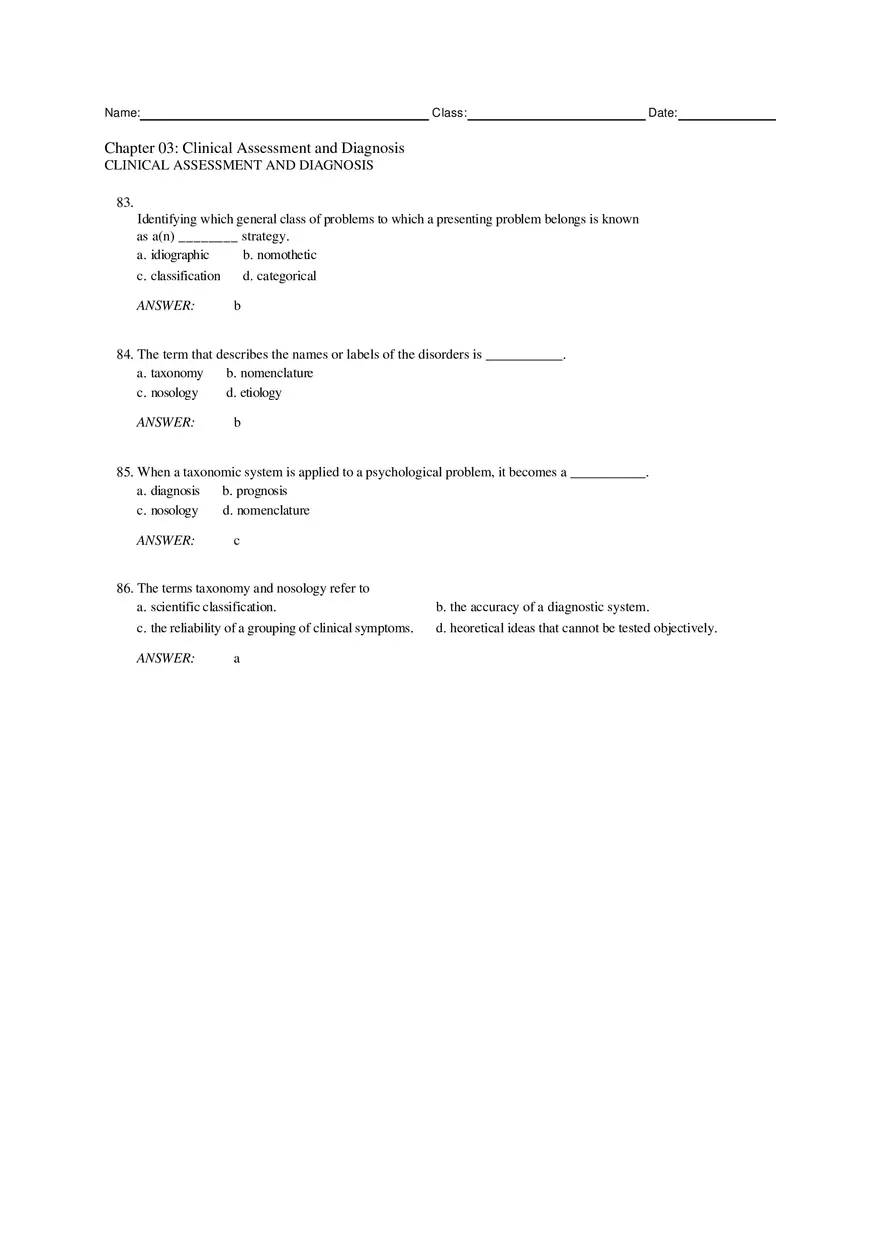Chapter 3 Clinical Assessment and Diagnosis Part 3 - Page 2