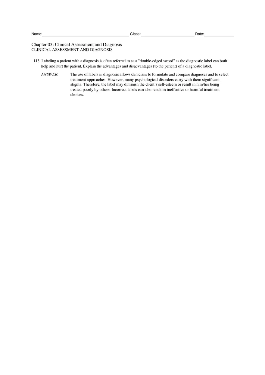 Chapter 3 Clinical Assessment and Diagnosis Part 3 - Page 4