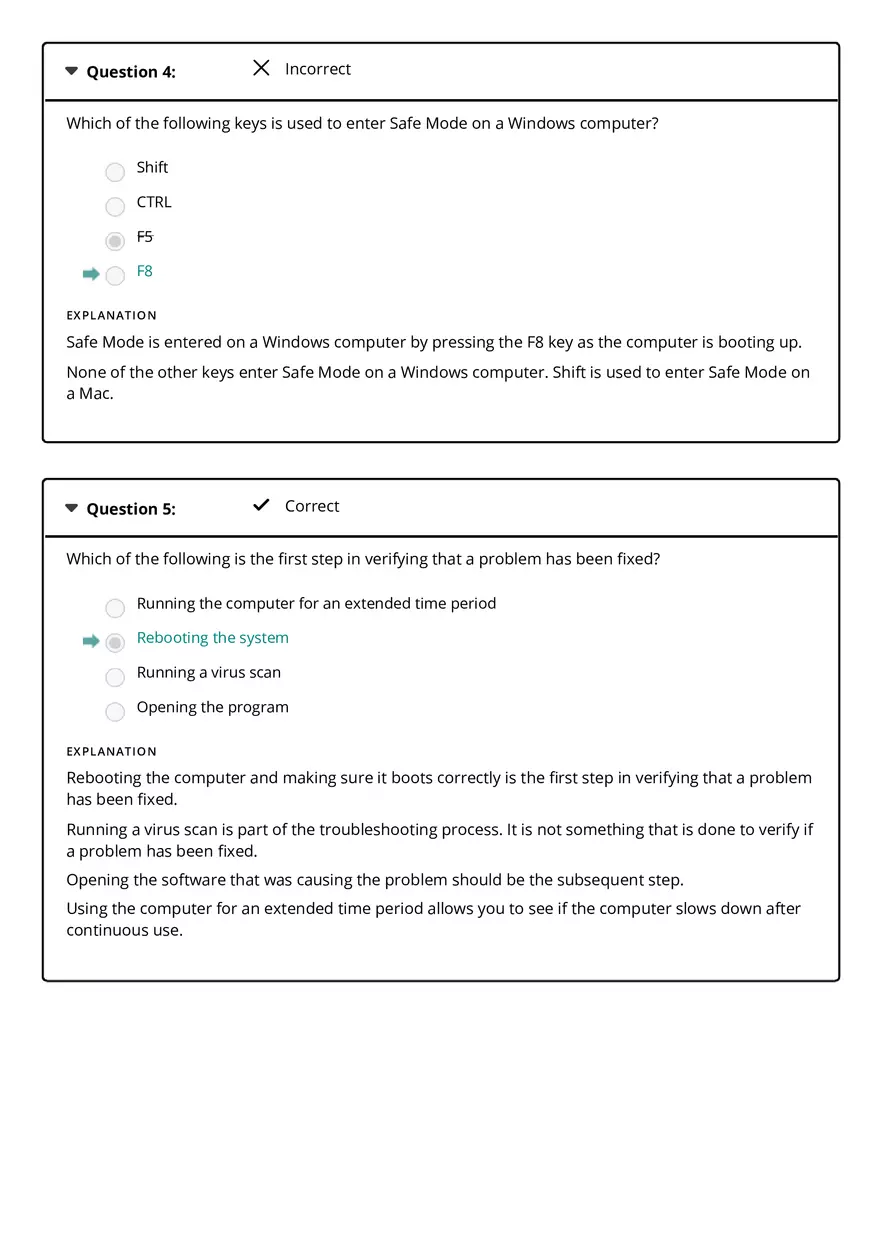 Computer Literacy 10 Quiz Results - Page 3