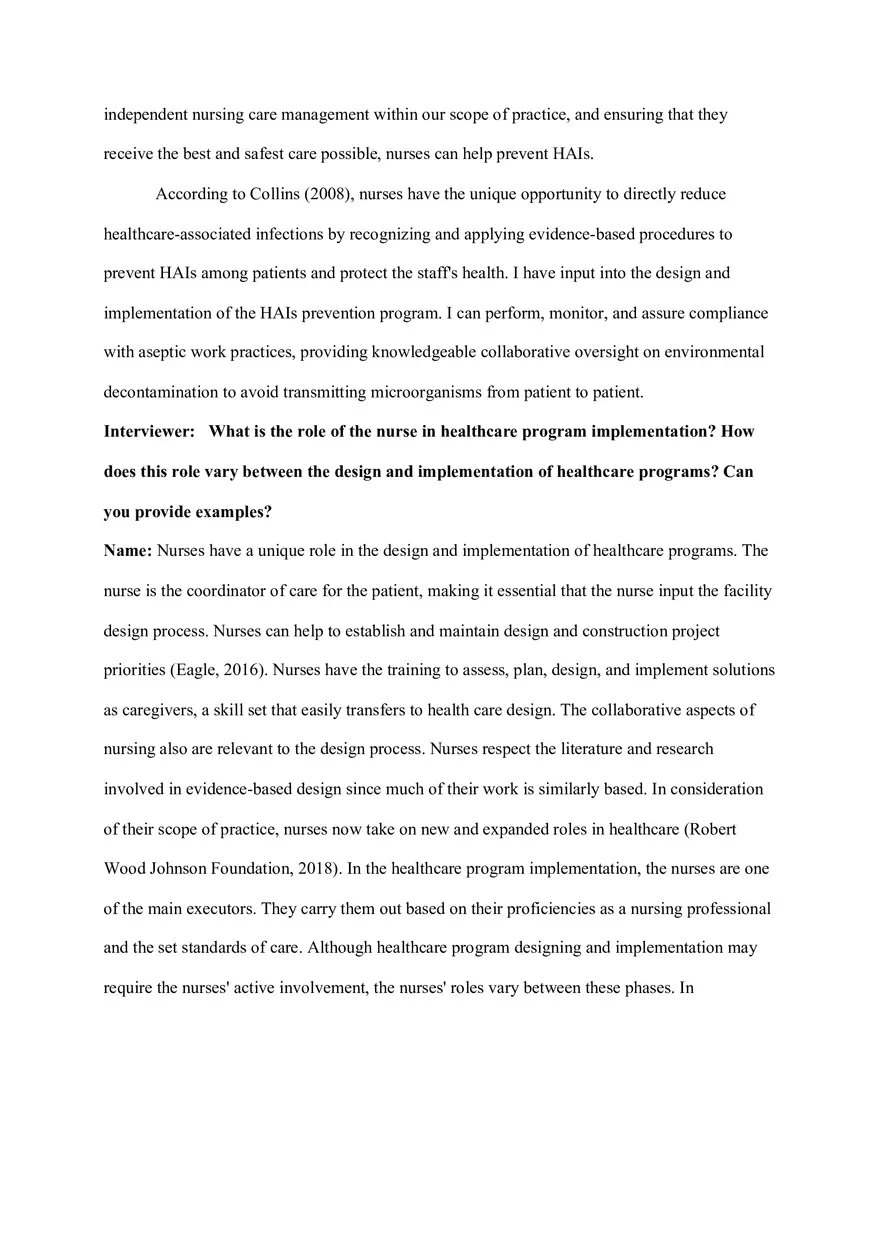 Advocating for the Nursing Role in Program Design and Implementation - Page 4