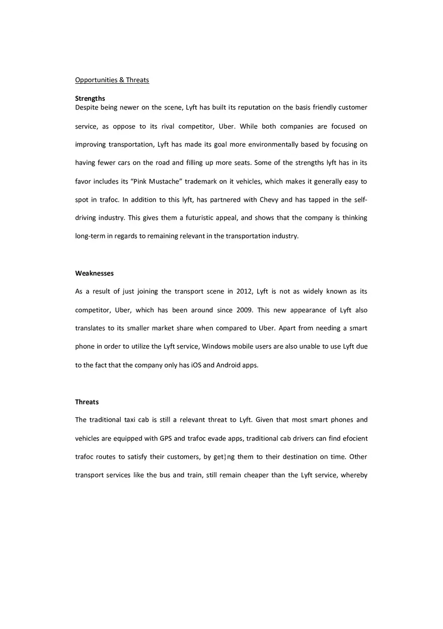 Opportunities and Threats - Page 1