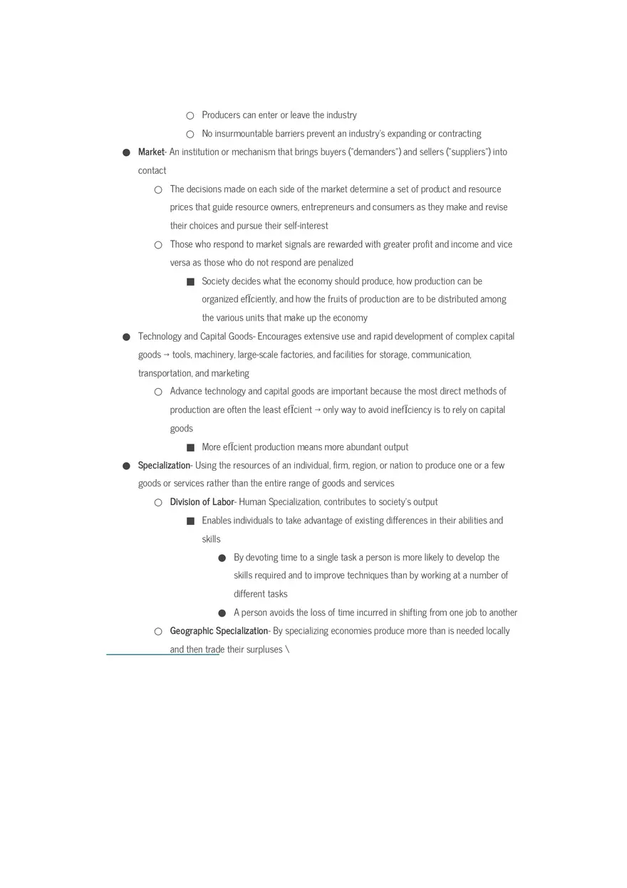 Microeconomics Final Exam Review Sheet Part 1 - Page 8