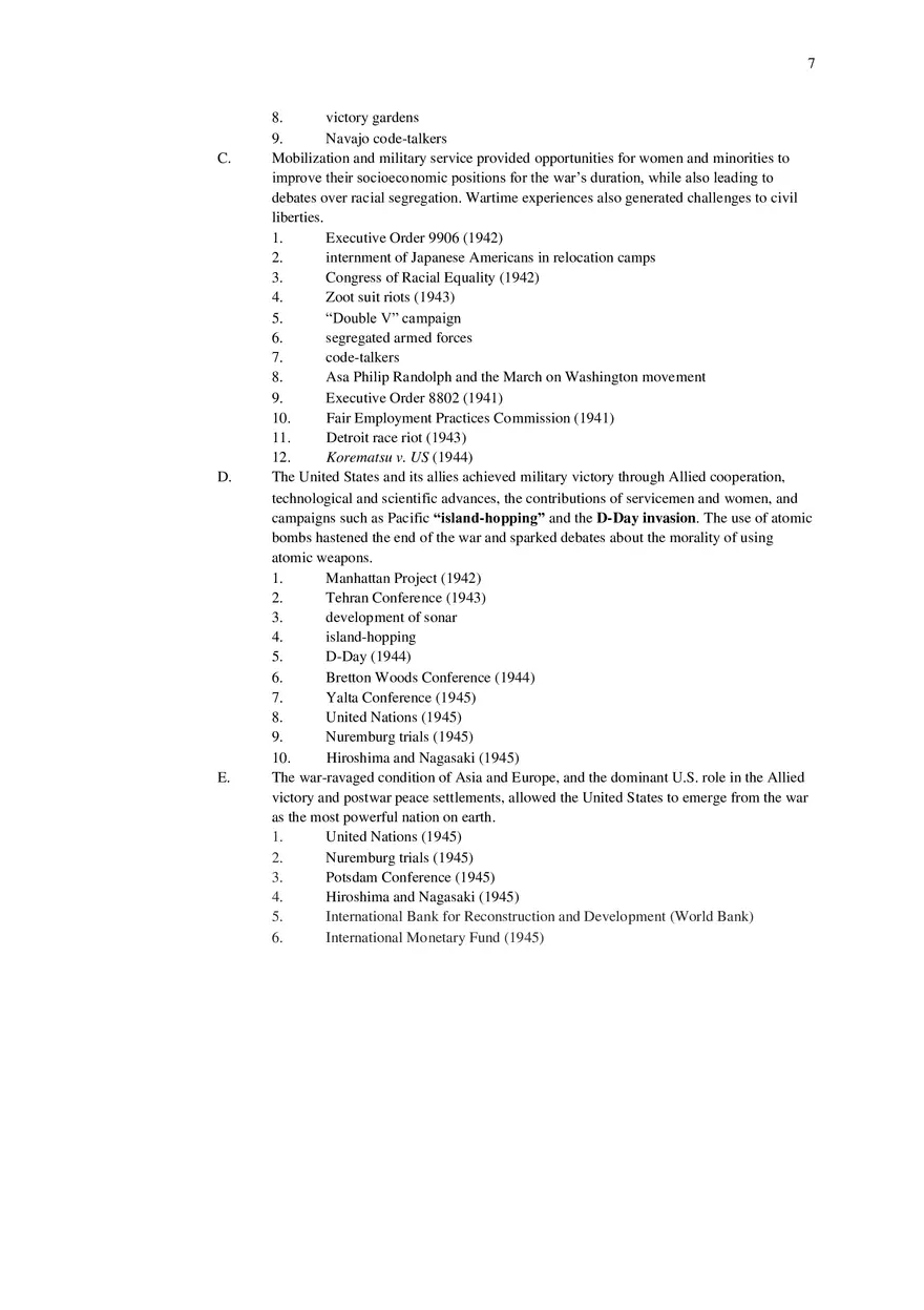 Apush (27-35) (1890-1945) (Frameworks) - Page 7